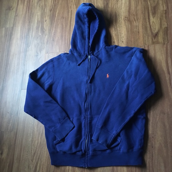 royal blue polo hoodie